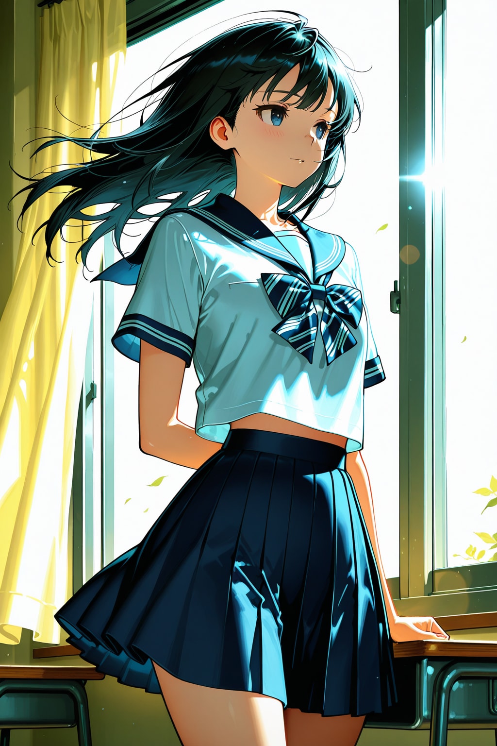 窓ぎわの少女
