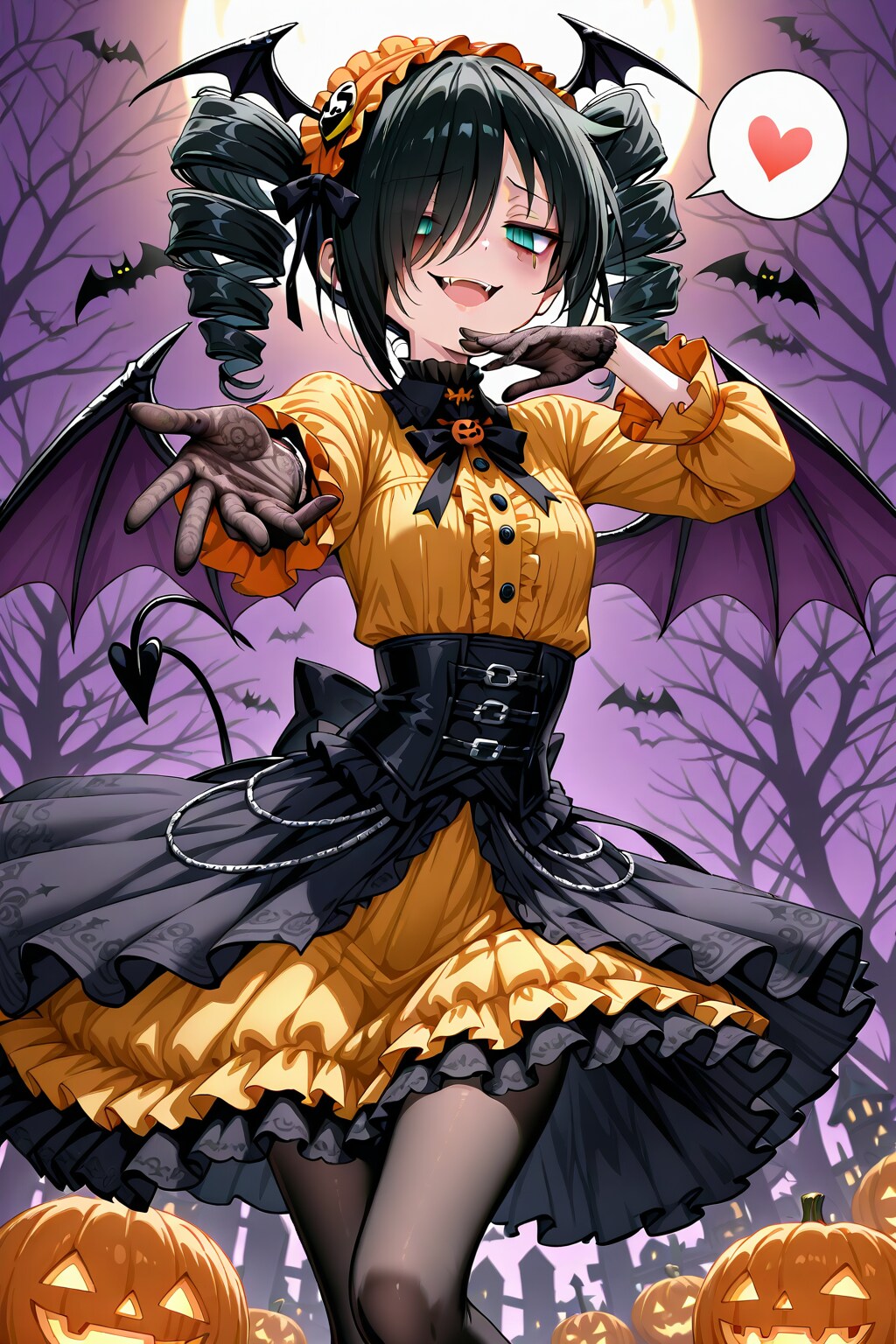 ハロウィン吸血鬼黒木智子 | の人気AIイラスト・グラビア