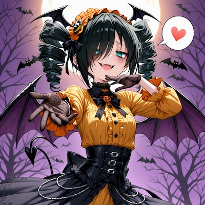 ハロウィン吸血鬼黒木智子