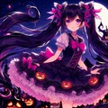 リボンな、ハロウィンの黒髪ツインテール少女＊(11枚) 11枚目