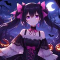 リボンな、ハロウィンの黒髪ツインテール少女＊(11枚) 5枚目