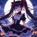 リボンな、ハロウィンの黒髪ツインテール少女＊(11枚) 6枚目