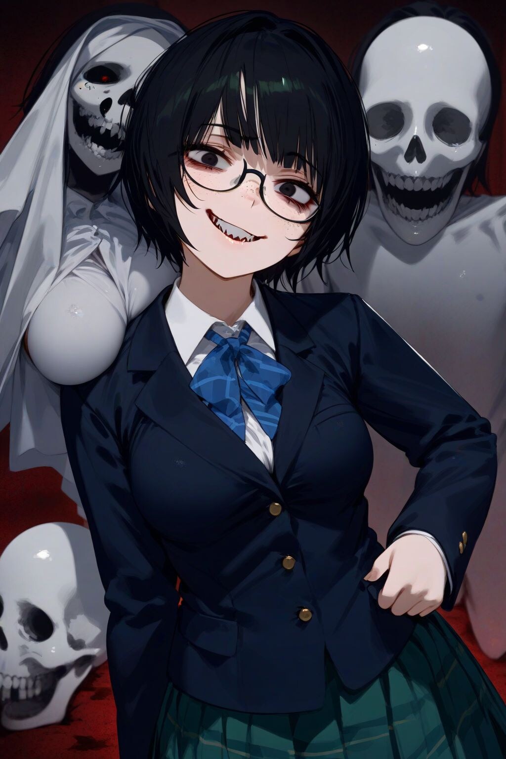 この世のものではなくなったメガネちゃん