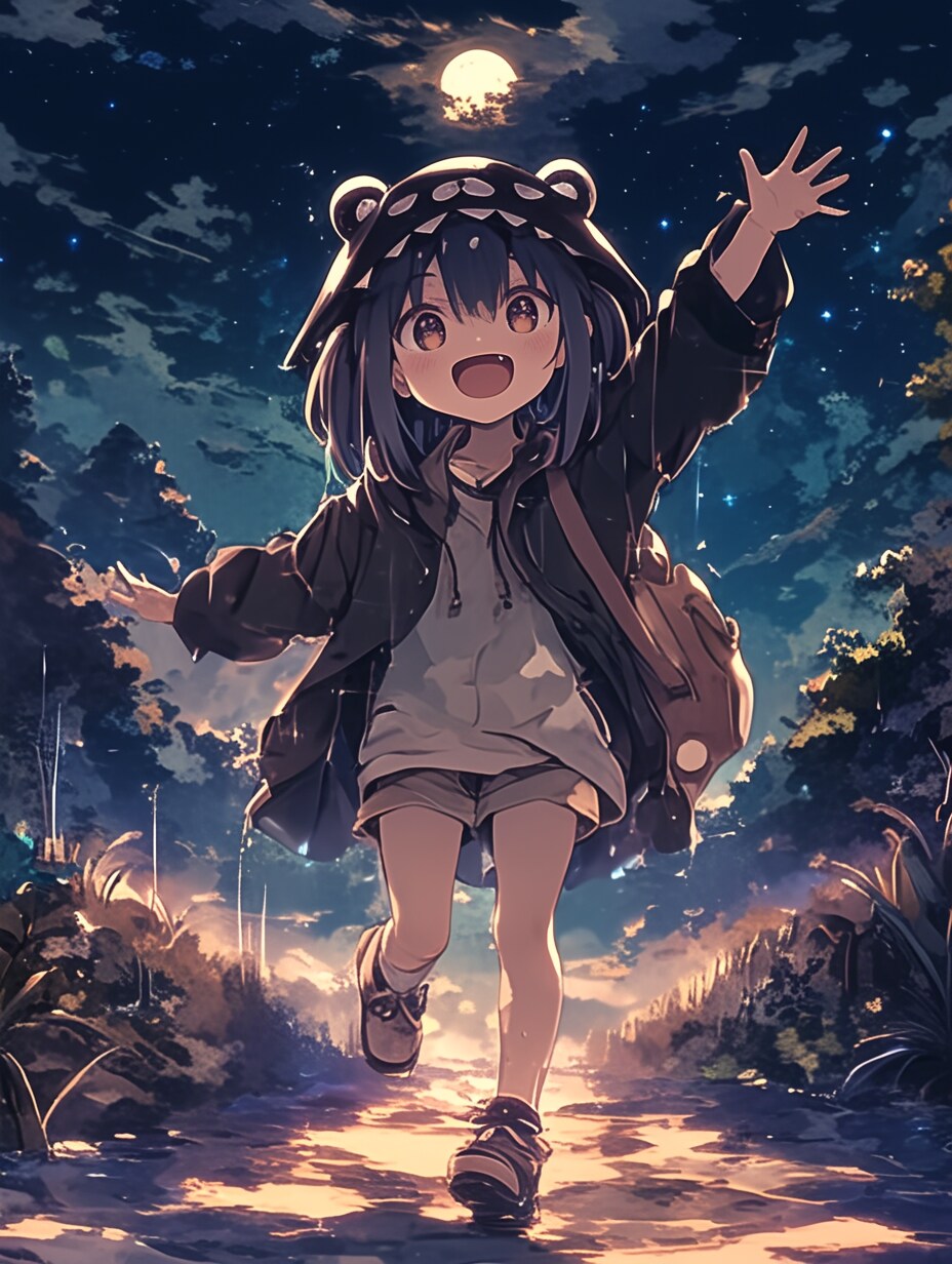 くま娘と星々🐾 | の人気AIイラスト・グラビア