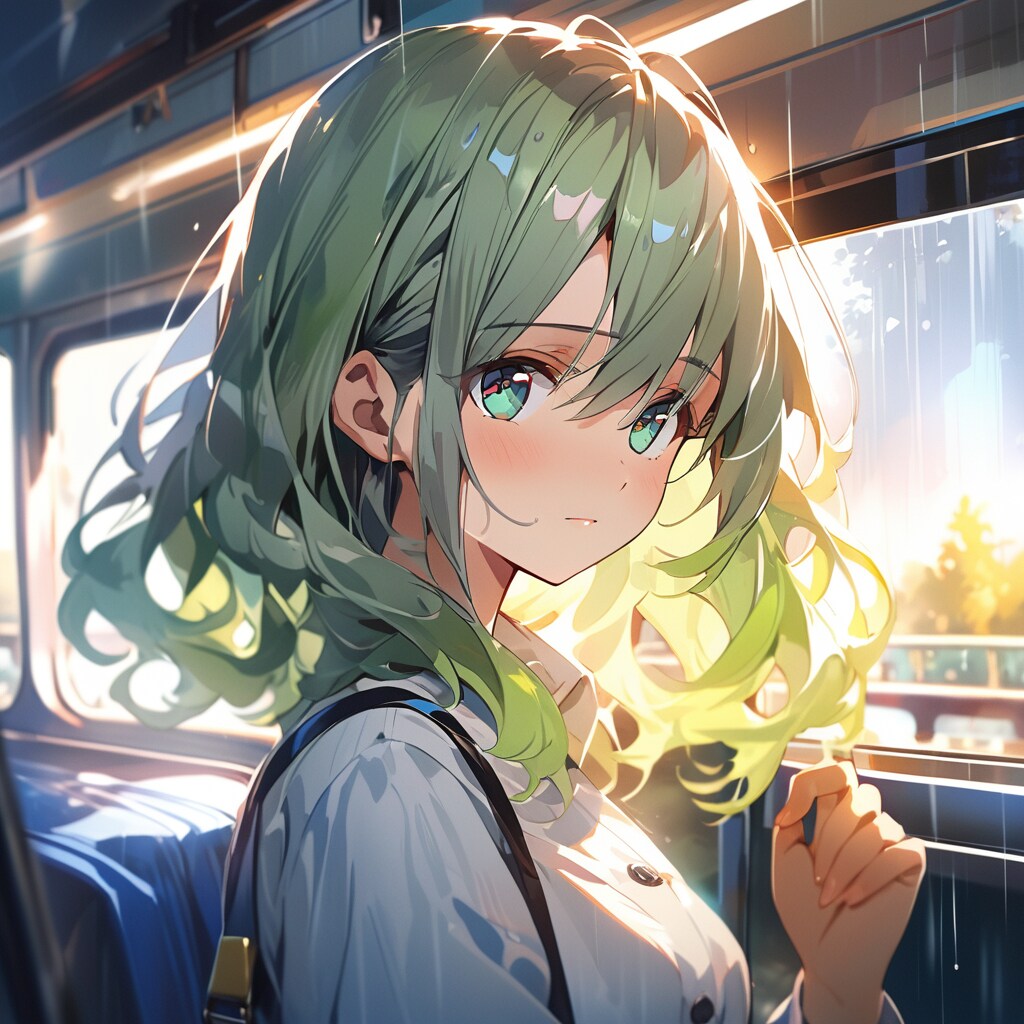 電車内にて | の人気AIイラスト・グラビア