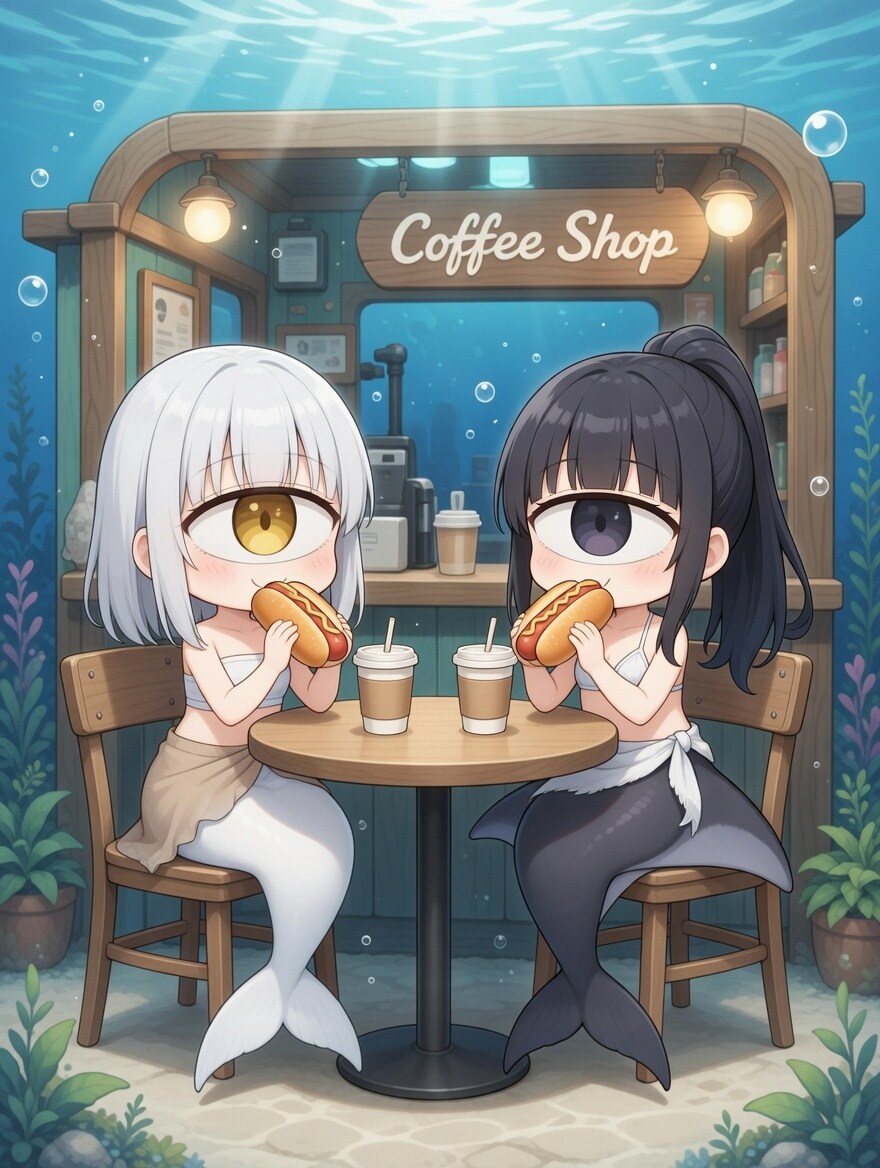 単眼人魚ちゃん.5　ホットドッグ