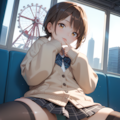 デートで誘惑してくる彼女 3枚目