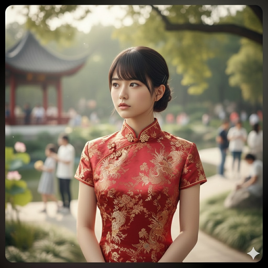 赤チャイナドレス