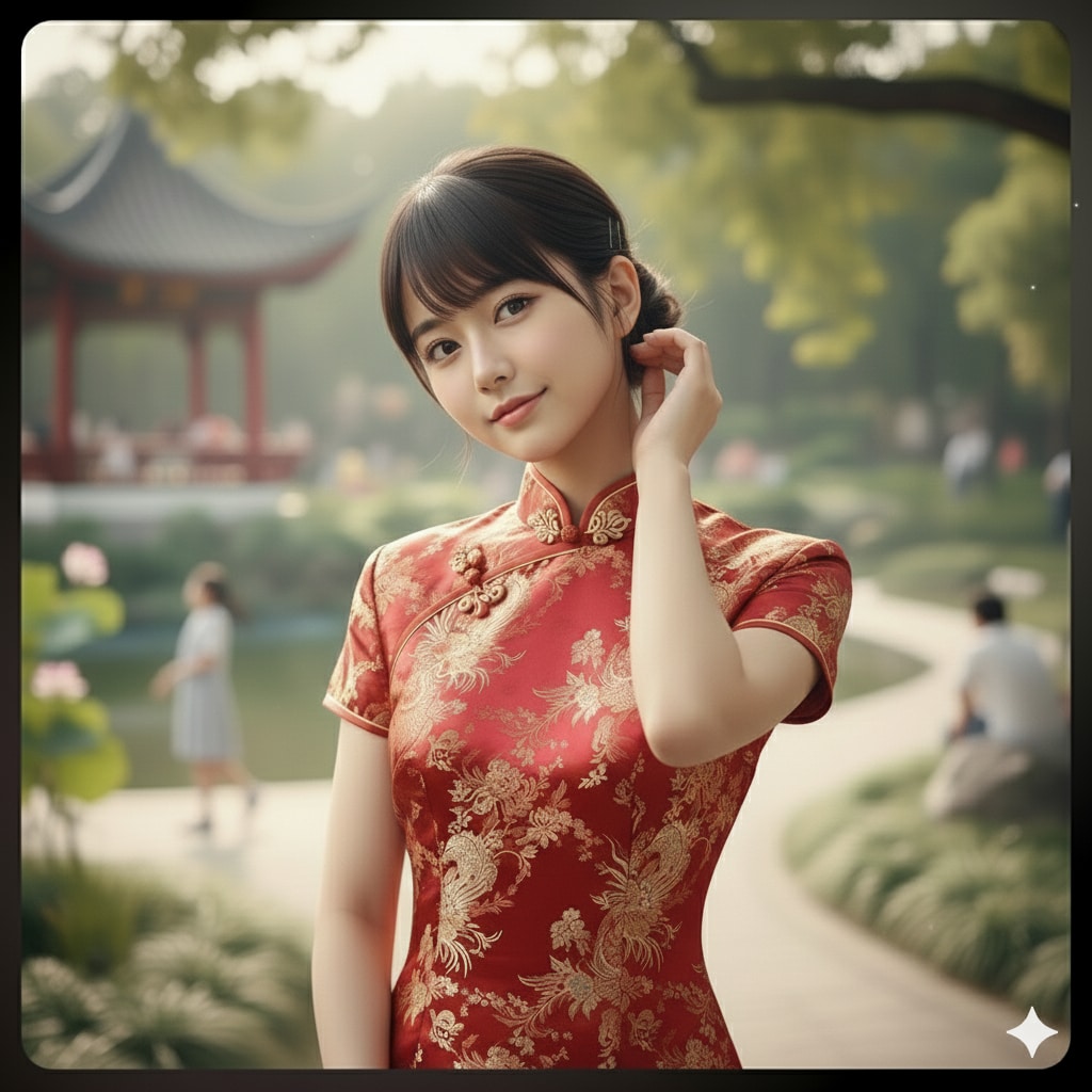 赤チャイナドレス