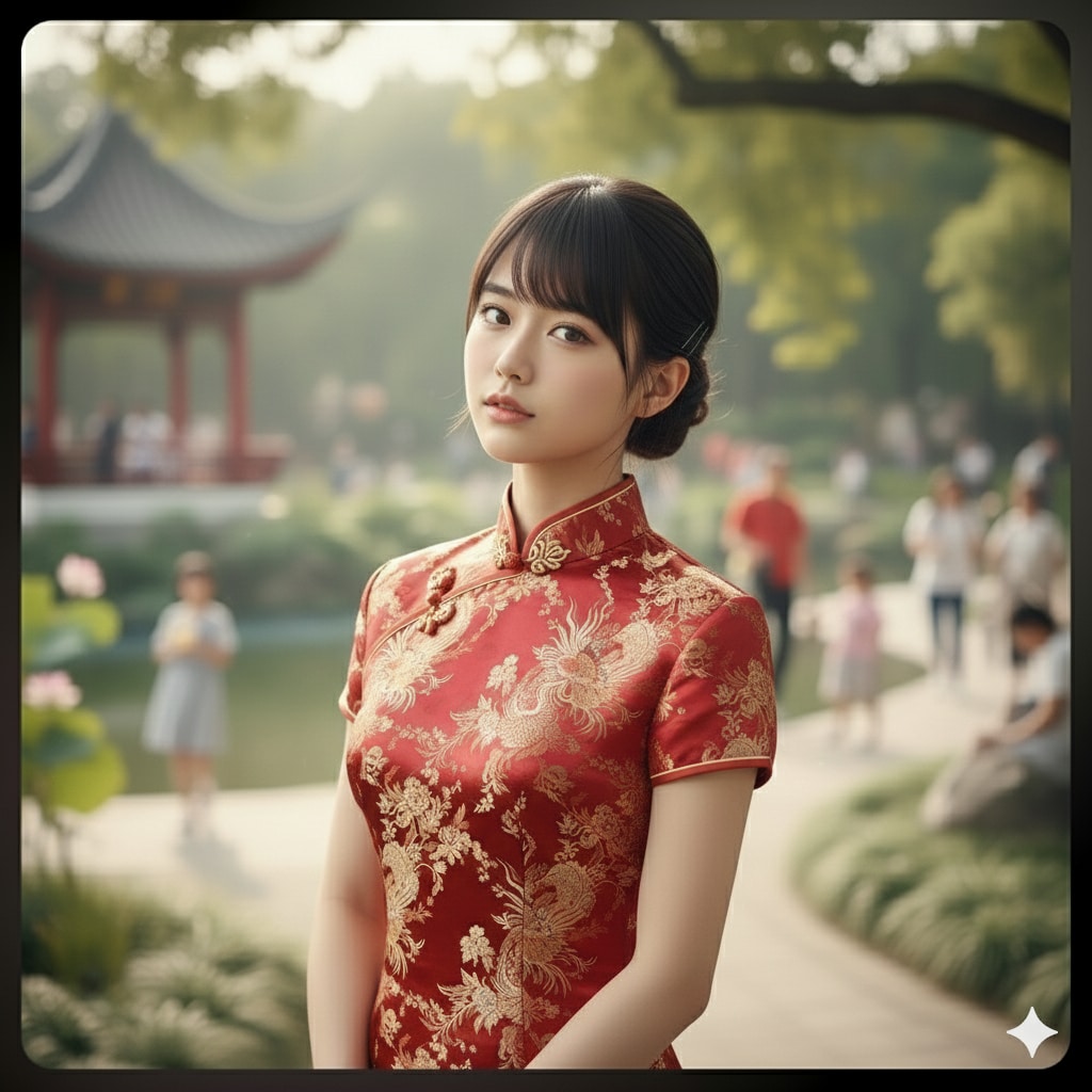 赤チャイナドレス