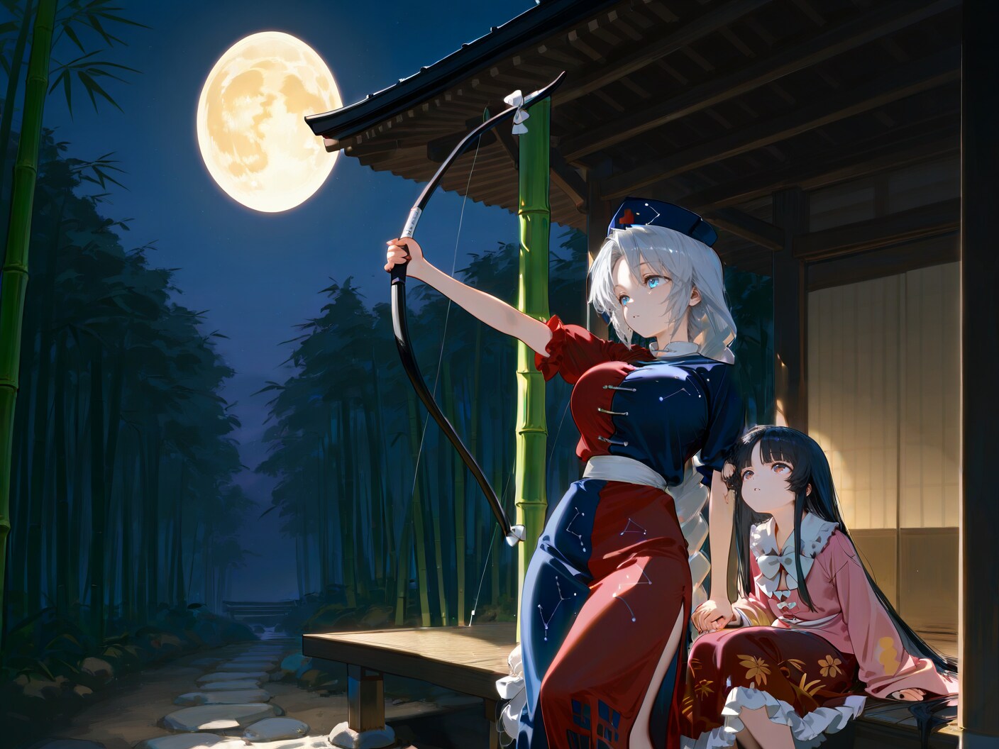 月に弓引く | の人気AIイラスト・グラビア