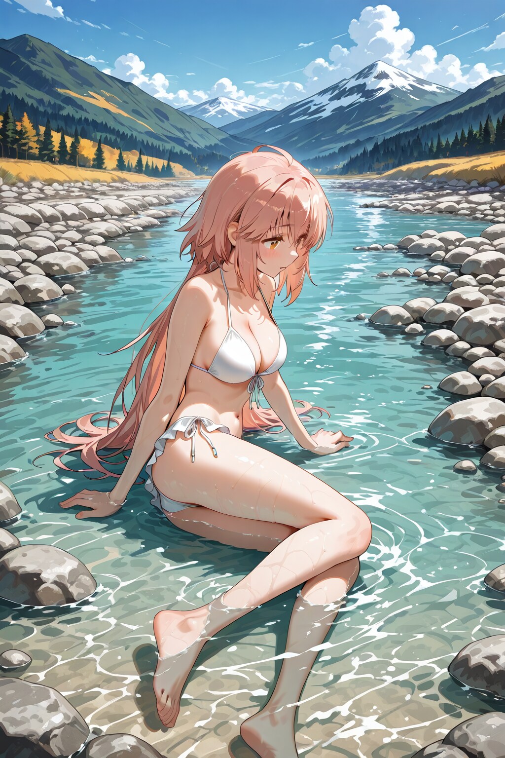 川遊び
