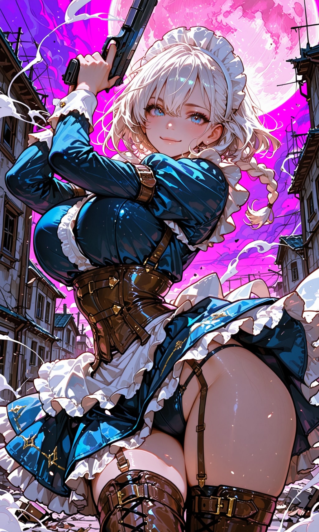 月下のメイド | の人気AIイラスト・グラビア