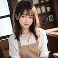 エプロン姿の女性 4枚目