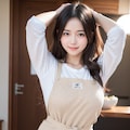 エプロン姿の女性 5枚目