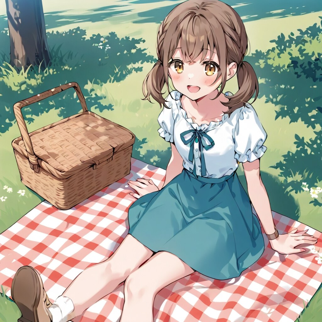 ピクニックのサンプルプロンプト | の人気AIイラスト・グラビア