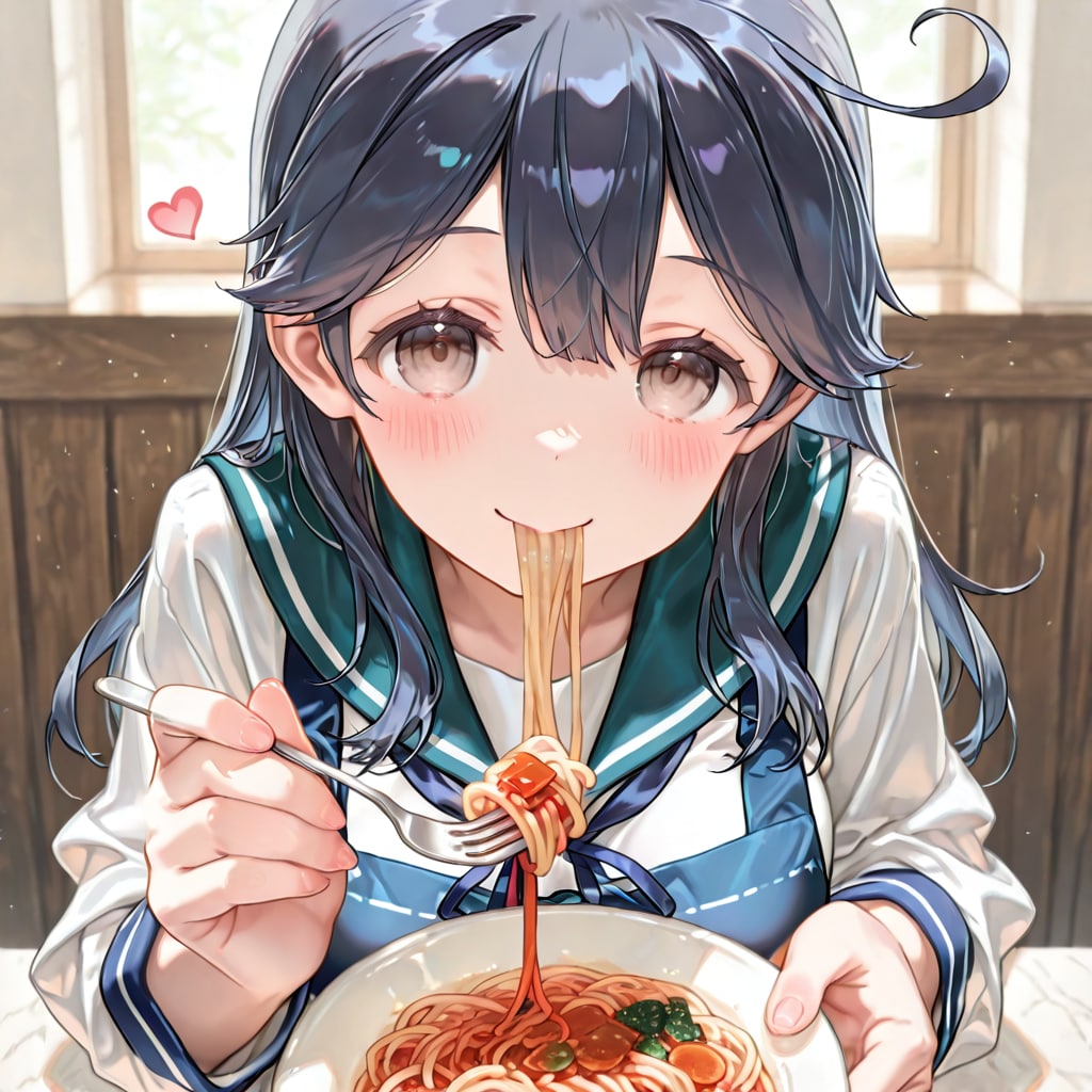 少しでも空腹とか避けられたらいいなって、提督も食べてみますか？ (潮②)