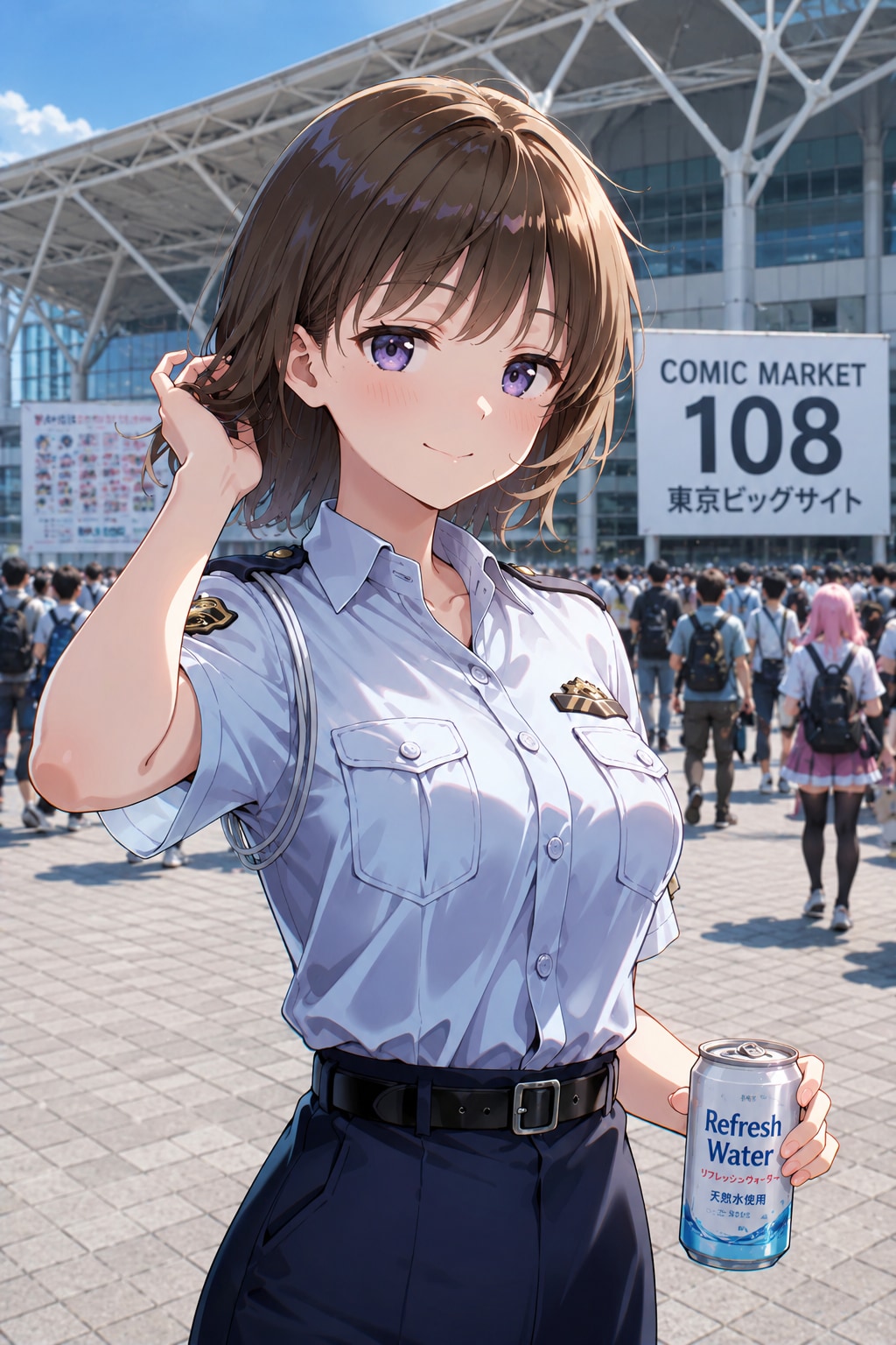ジト目婦警さんとコミケ会場 ～乾さつきのドライな日常～ Z815 | の人気AIイラスト・グラビア