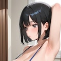 「乳首丸出しエロブラジャーと腋見せ」供養その１（丸出し無しです） 7枚目