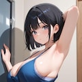 「乳首丸出しエロブラジャーと腋見せ」供養その１（丸出し無しです） 2枚目