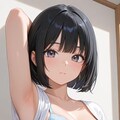 「乳首丸出しエロブラジャーと腋見せ」供養その１（丸出し無しです） 4枚目