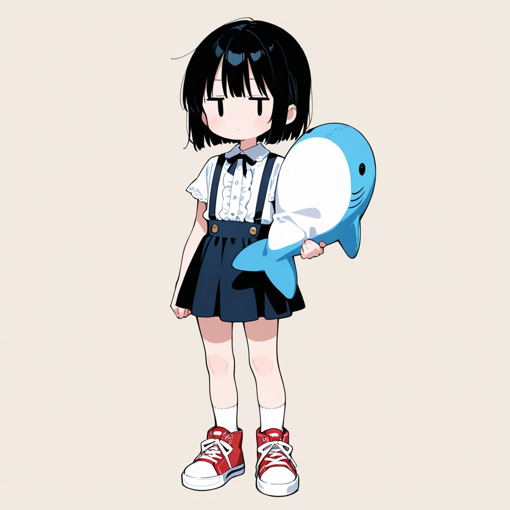 くじらのぬいぐるみを買ってもらった | の人気AIイラスト・グラビア