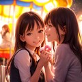 chatGPTで恋愛シミュレーションゲーム風美少女のシチュエーション変更がはかどりそうな話。遊園地編 3枚目