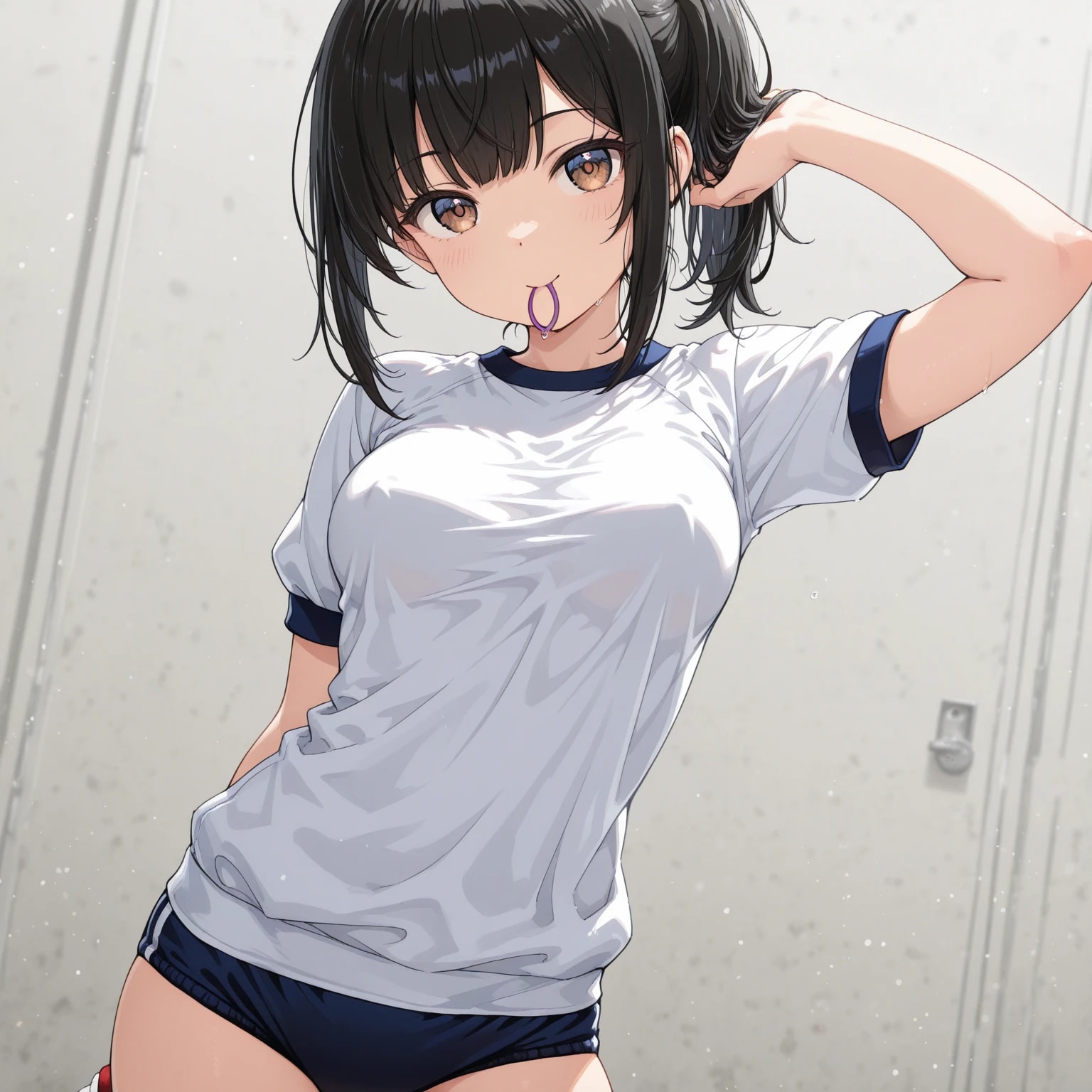体操服と胸ポチ