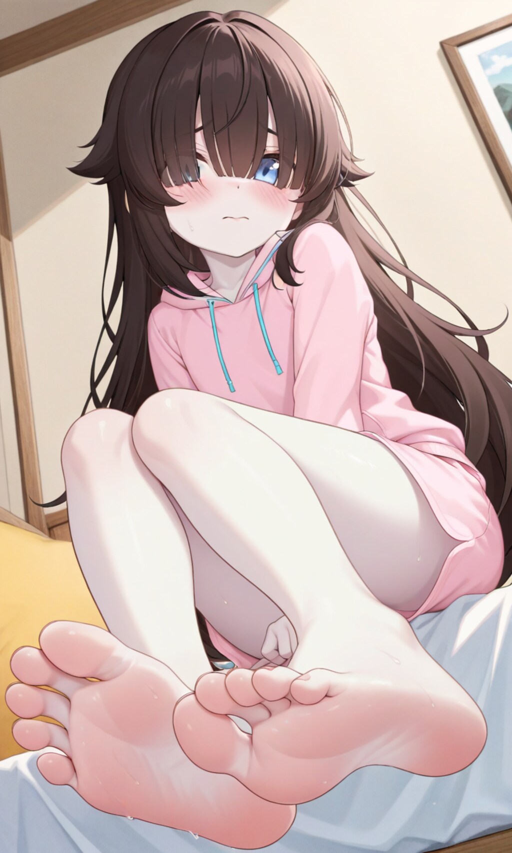 「(足裏見たいんだ…ちょっと恥ずかしい…)」