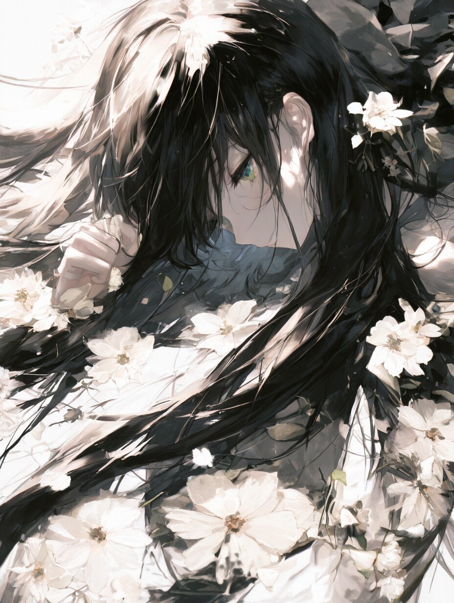 花に埋もれて | の人気AIイラスト・グラビア