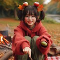 秋を満喫するのびかちゃん 7枚目