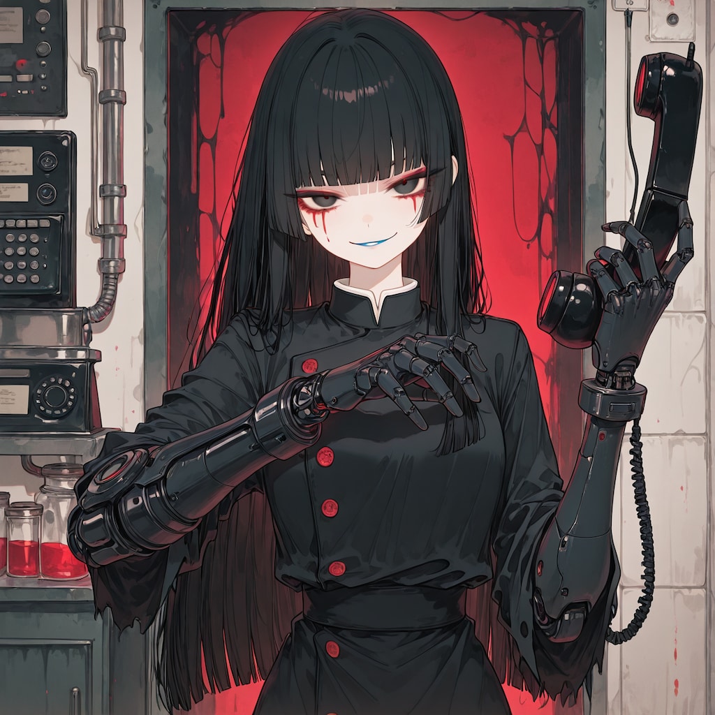 狂科学者・脳接続黒電話