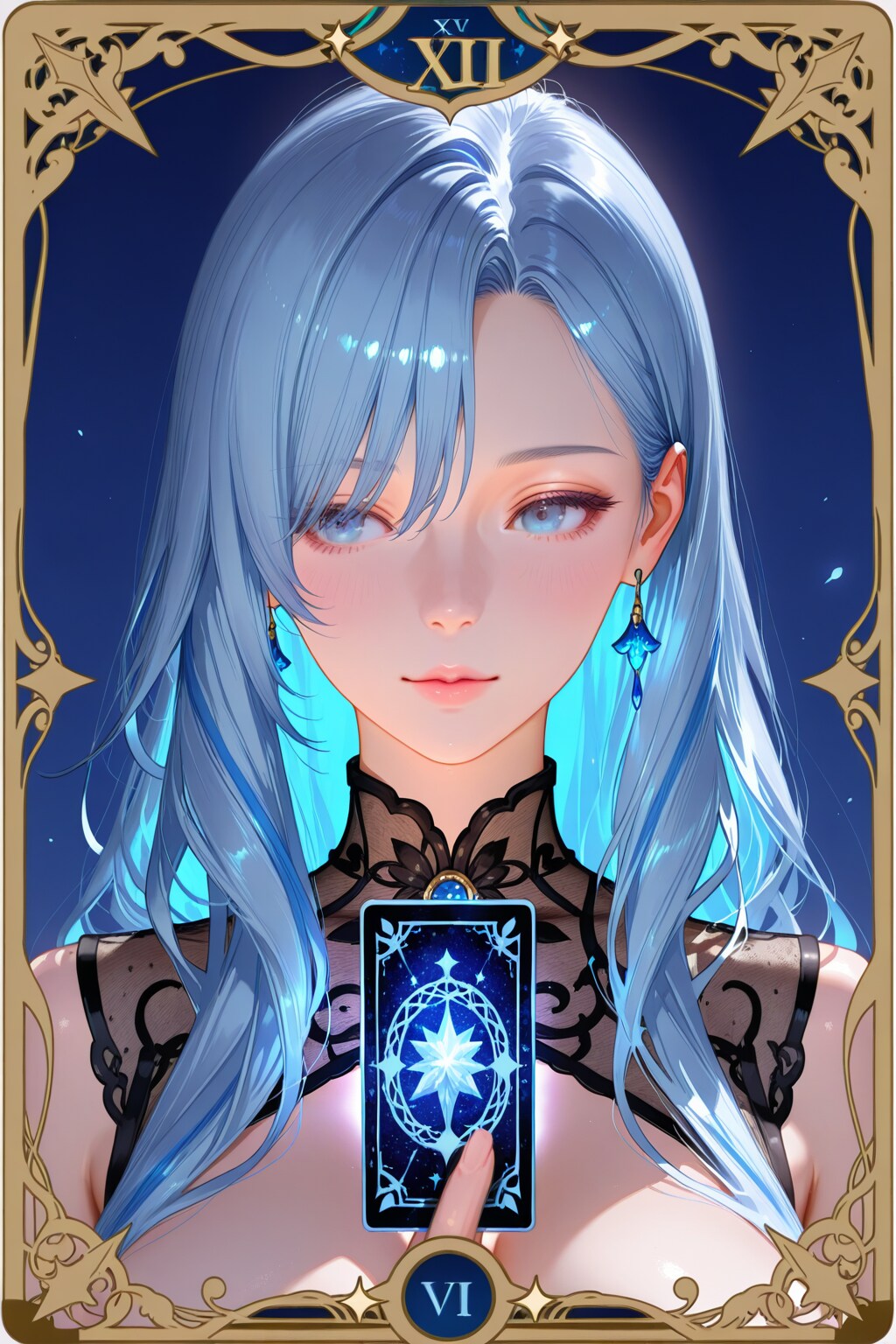 【青色集計係】□色背景で対抗戦 | の人気AIイラスト・グラビア