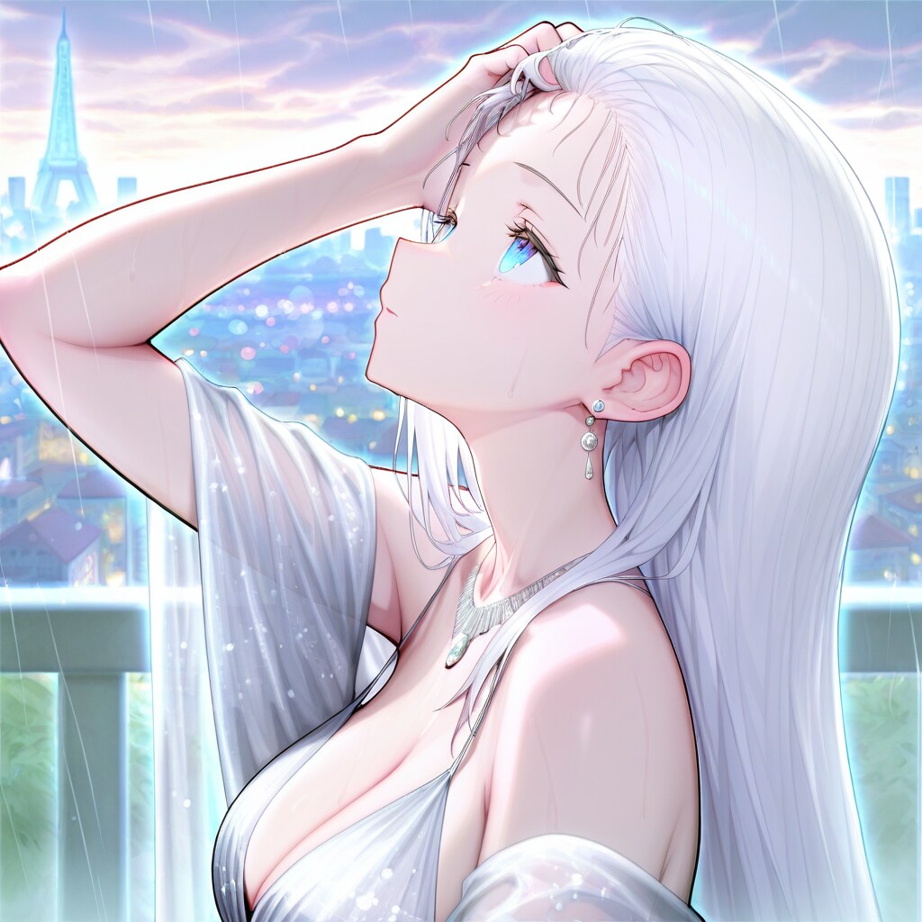 雨の日とショールドレス