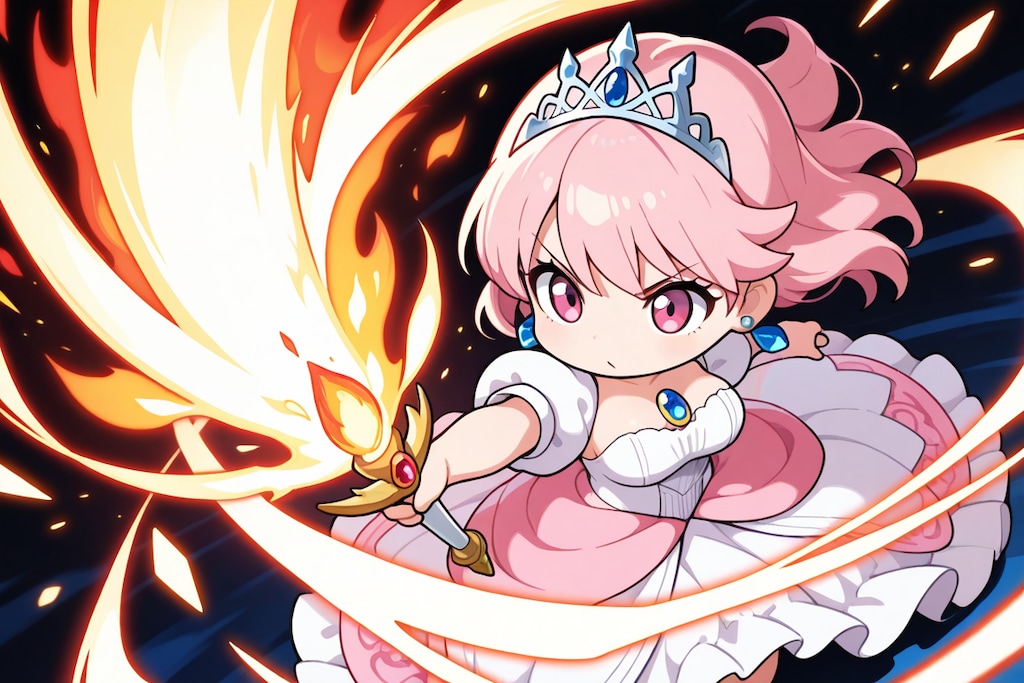 炎の剣を習得した姫様