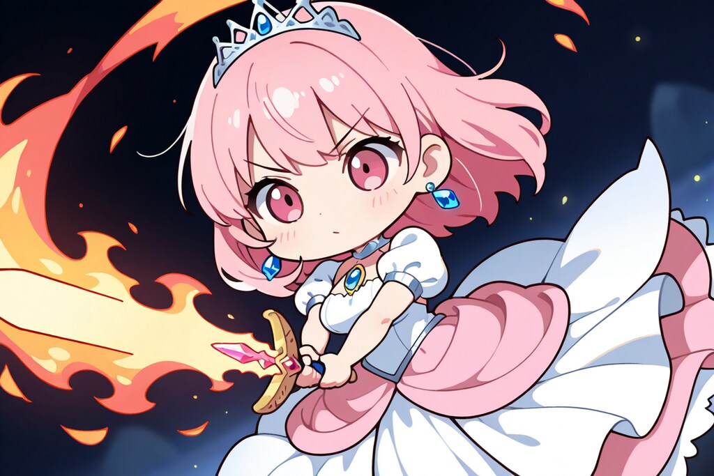 炎の剣を習得した姫様