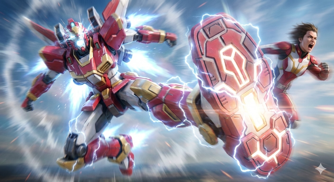 ロボパイで必殺！激アツキック！！ | の人気AIイラスト・グラビア