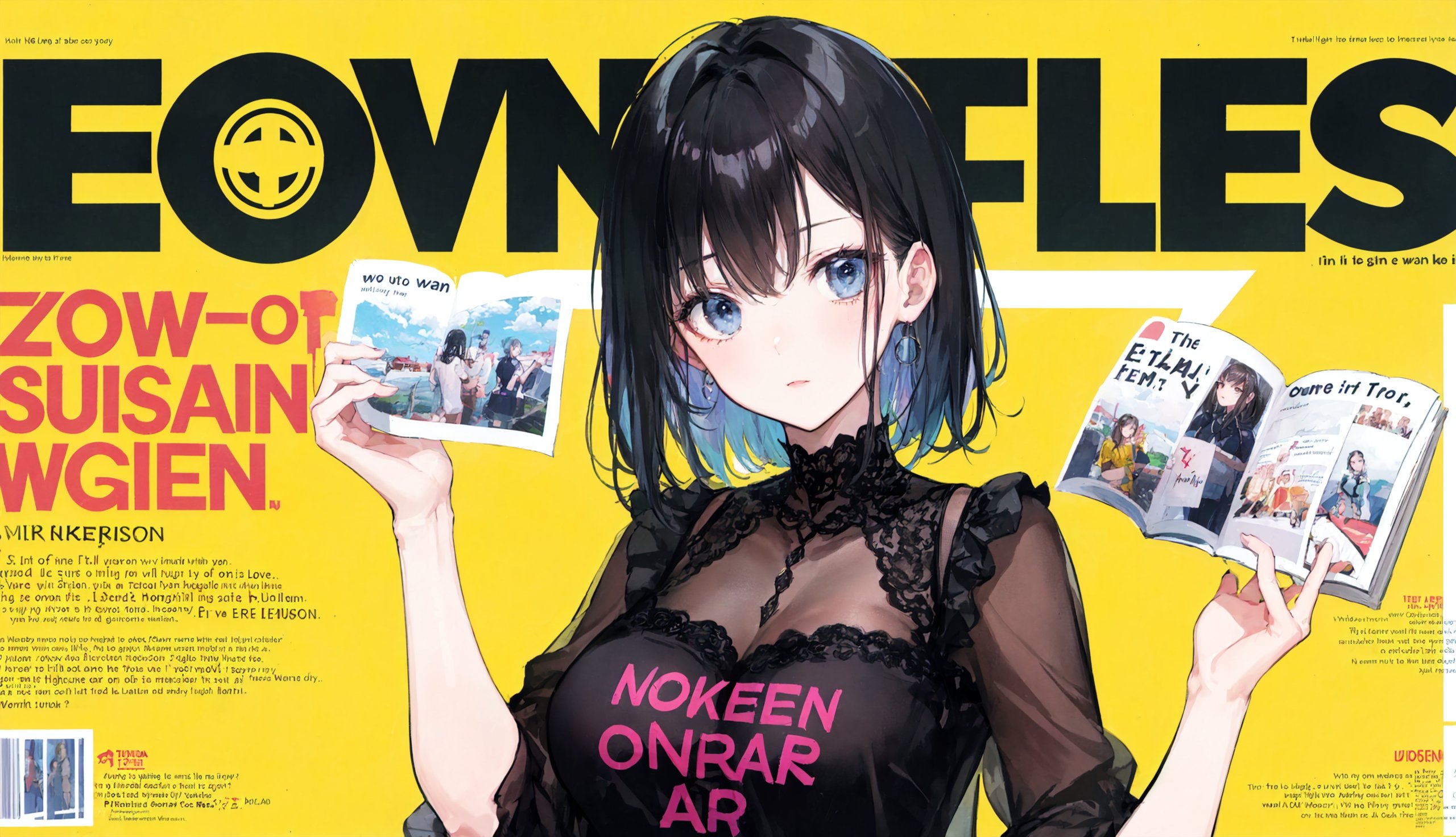 magazine風表紙絵