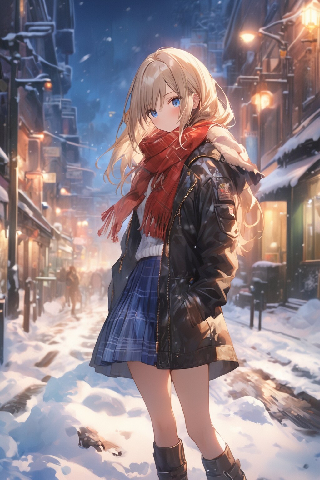 雪の中で | の人気AIイラスト・グラビア