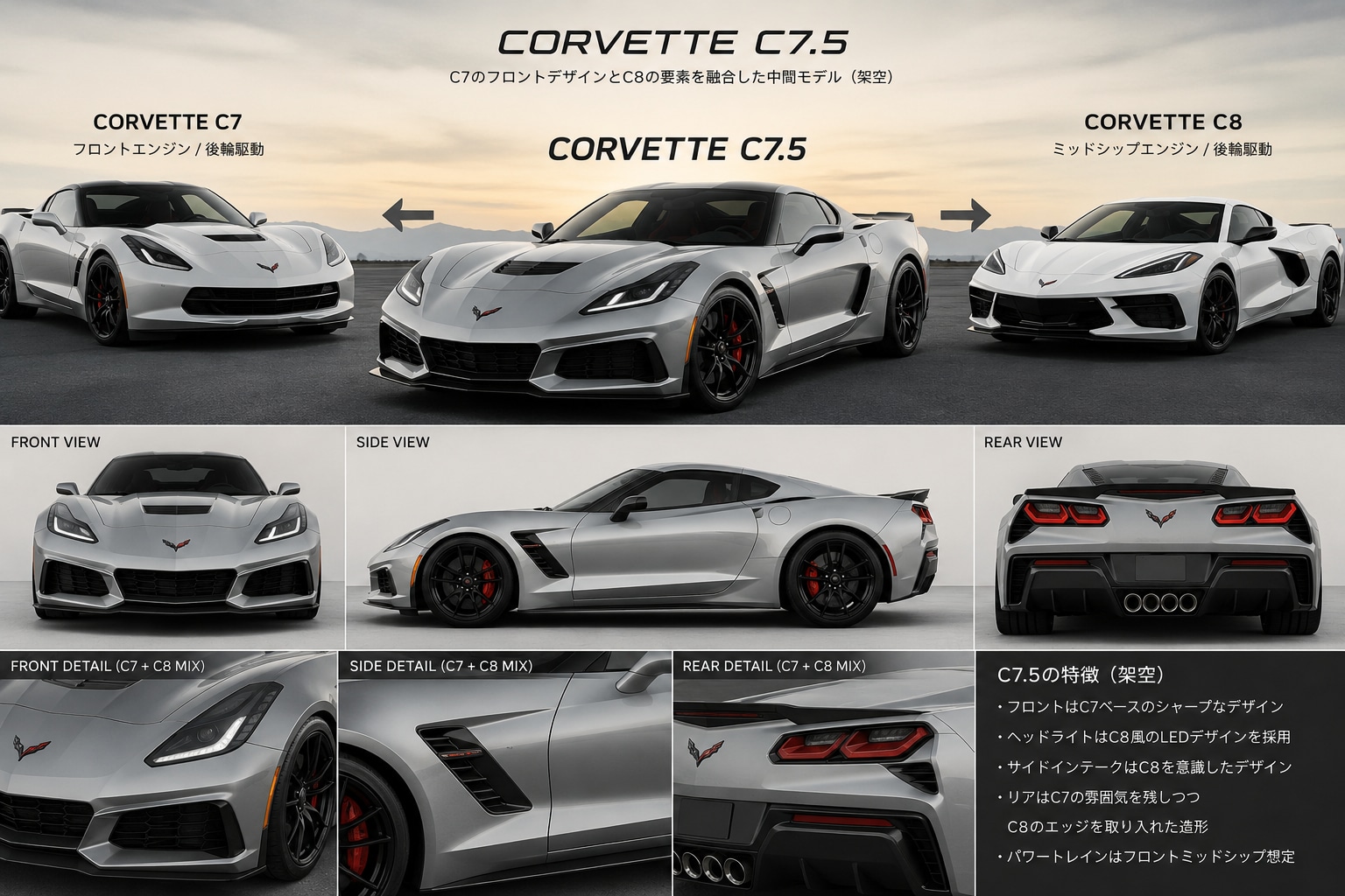 シボレーコルベットC7.5