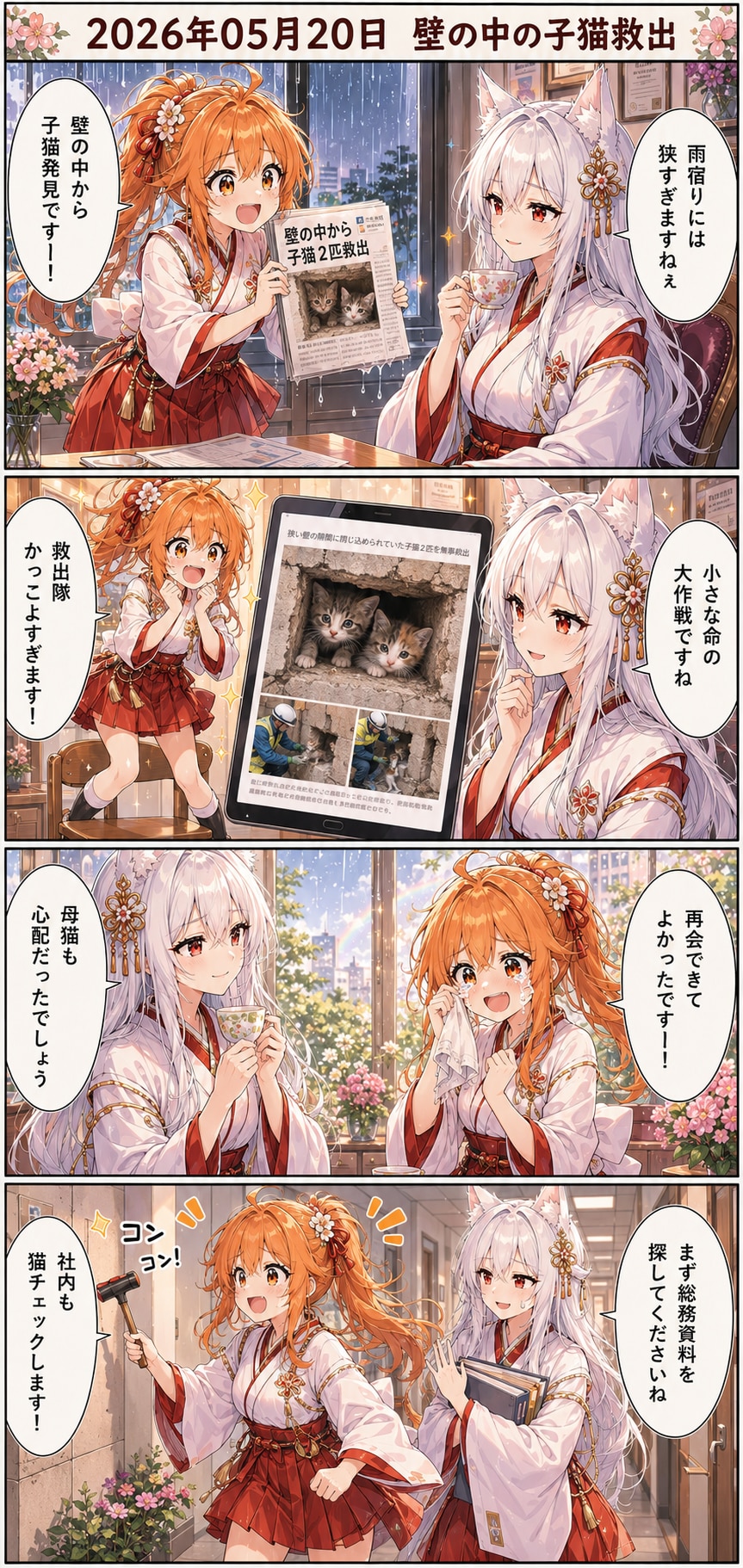 毎日漫画　10時　ほっこりニュース | の人気AIイラスト・グラビア