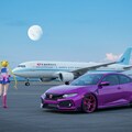 セーラームーンと飛行機とシビックタイプR 2枚目