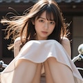 サドルに座る女性 3枚目