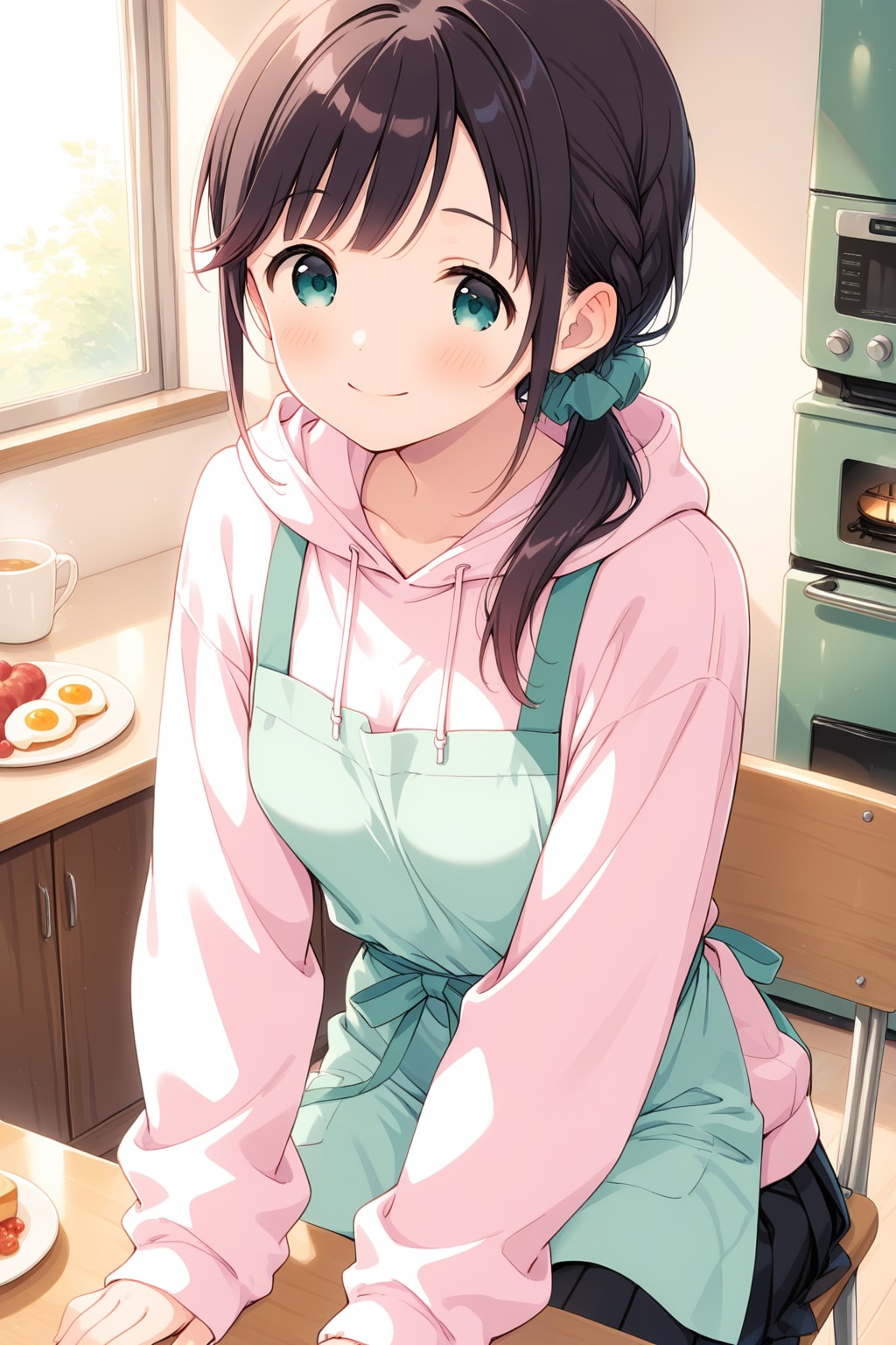 朝ごはんを作るまなか