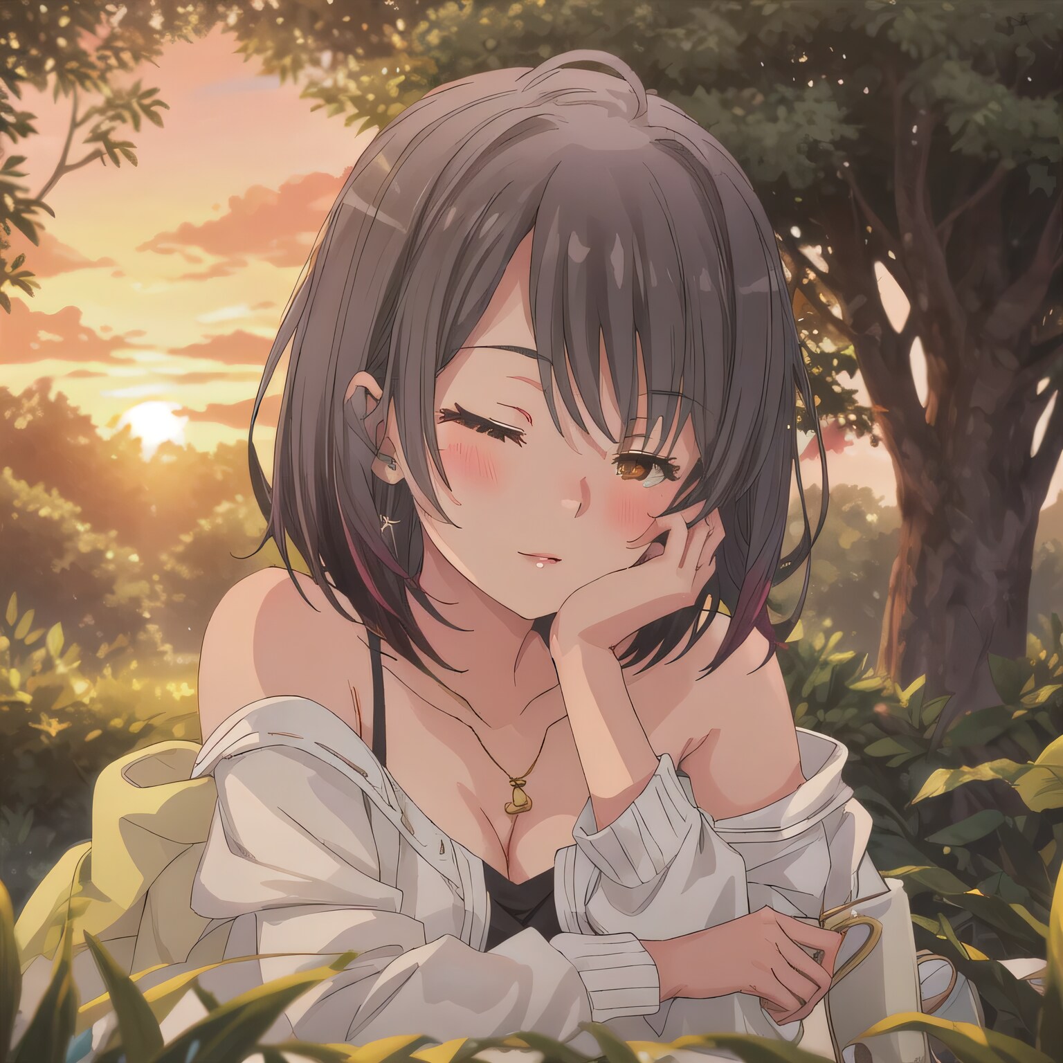 黒髪ボブで洋装の少女３ | の人気AIイラスト・グラビア