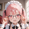 眼鏡メイドさんに顔射（３枚あるよ） 2枚目
