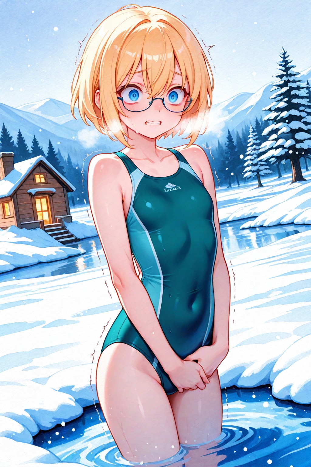 冬の水着と夏の水着