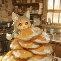 夢のパンケーキタワー完成！🐾 12枚目