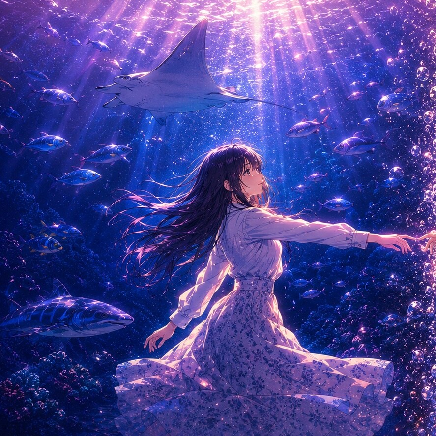 泡の向こう側 | の人気AIイラスト・グラビア