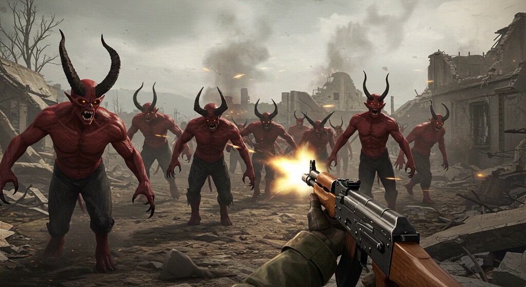 魔王軍との戦闘